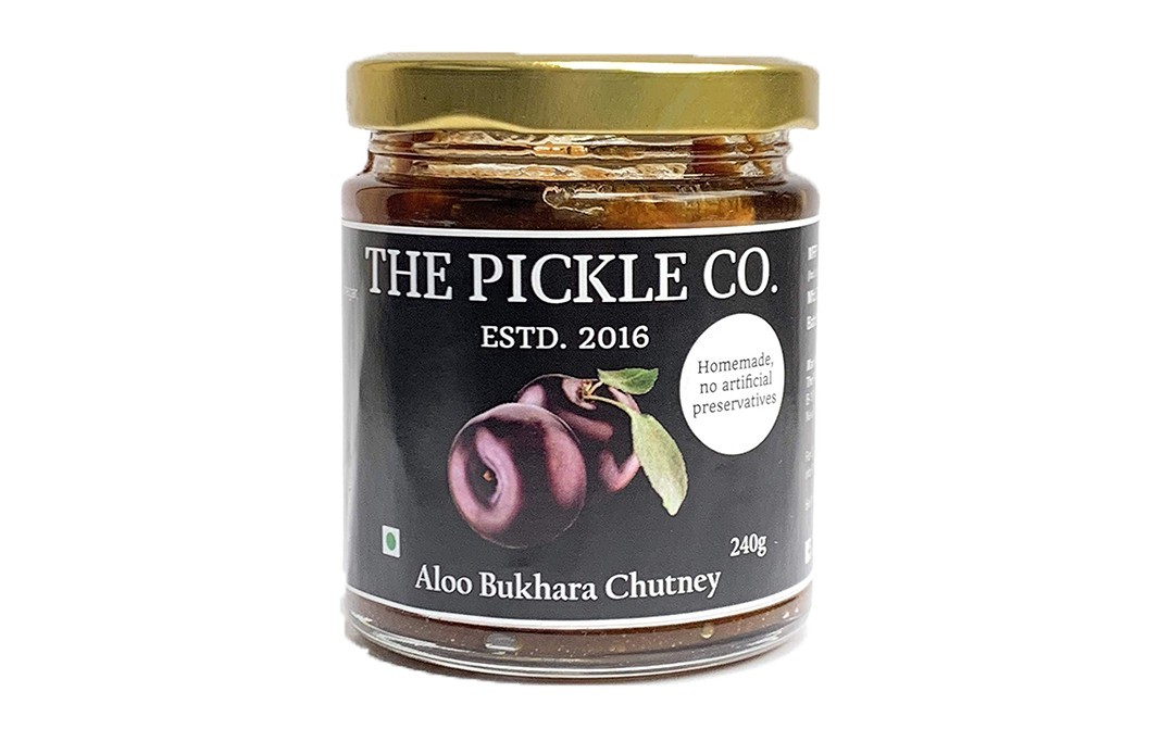 The Pickle Co. Aloo Bukhara Chutney    Glass Jar  240 grams